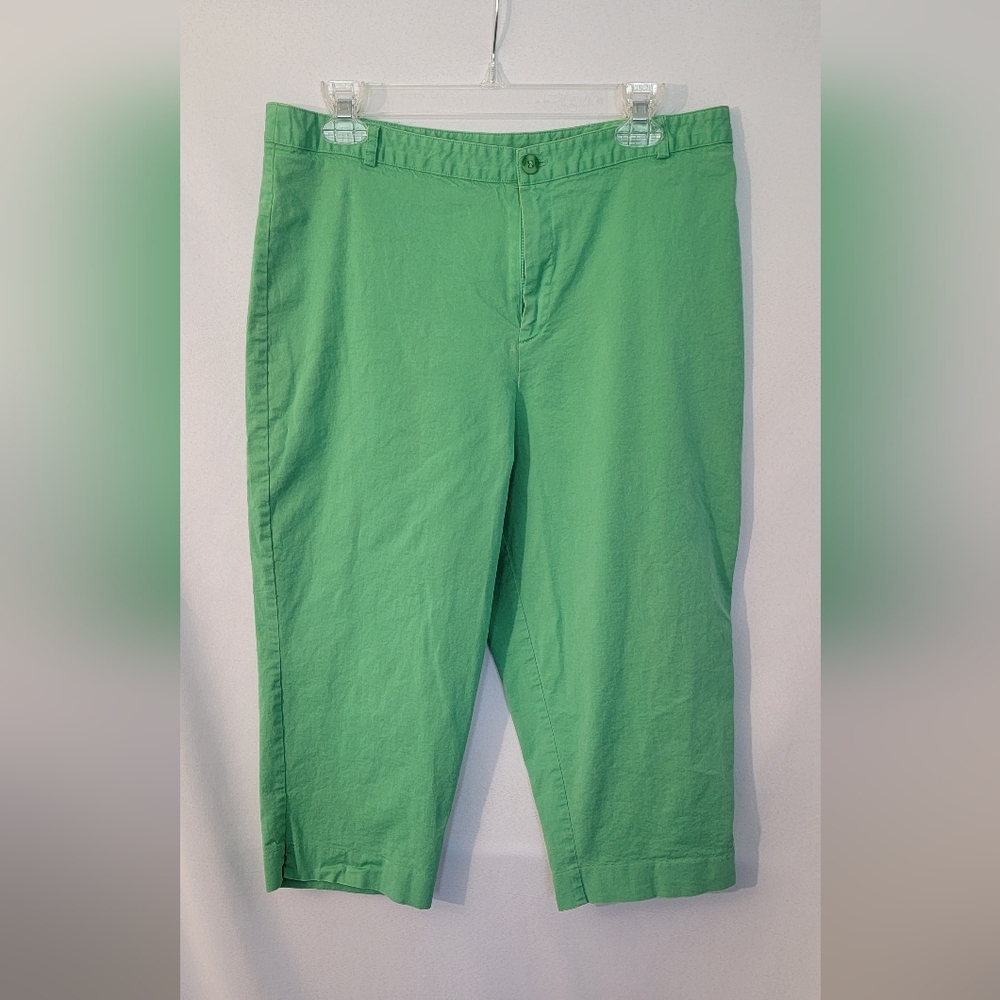 Briggs Green Capris Pants Size 16